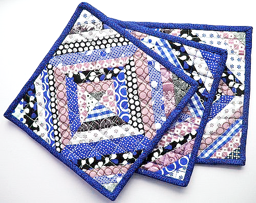 Quilting Digest - Scraps are perfect for these cute pot holders