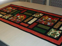 Stained Glass Christmas Table Runner