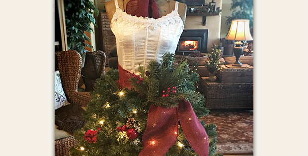 christmas tree that looks like a dress
