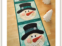 Patchwork Snowman Table Runner Pattern