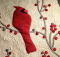 Redbird and Berries Mini Quilt