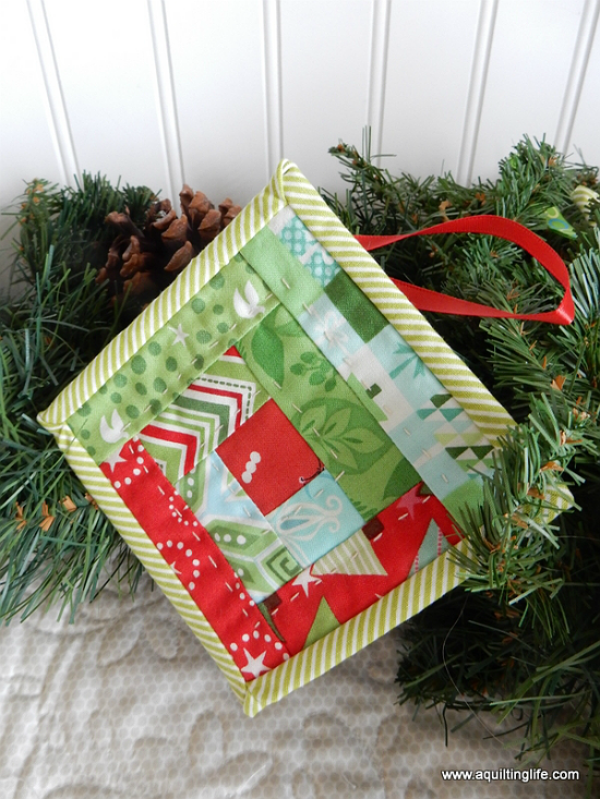 Scrappy Log Cabin Ornaments Are A Breeze To Make Quilting Digest