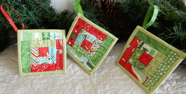 Scrappy Log Cabin Ornaments Are A Breeze To Make Quilting Digest