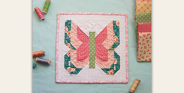 Social Butterfly Mini Quilt Pattern