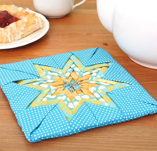 quilted-folded-star-hot-pad-quilts-colorful-quilts-quilting-projects