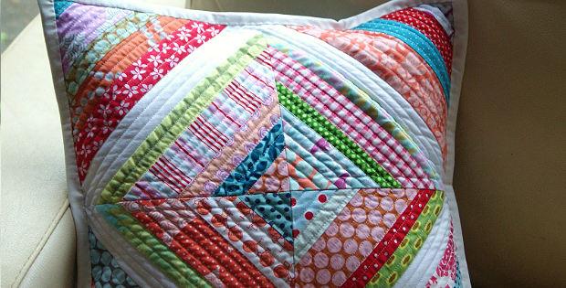 String Quilt a Lovely Pillow or Mini Quilt