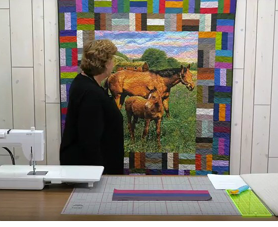 How to Add Borders to a Quilt Panel 