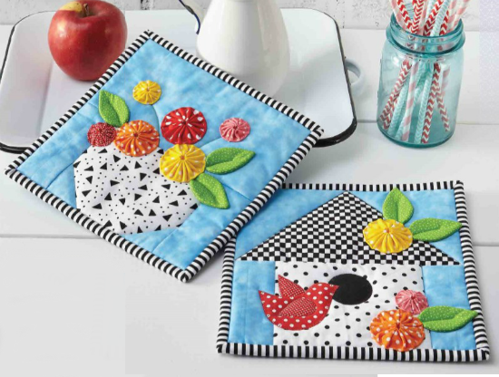 These Cute Barnyard Pot Holders are So Much Fun - Quilting Digest