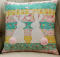 Spring Bunnies in Love Pillow