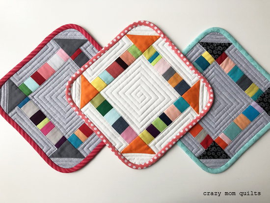 Quilting Digest - Scraps are perfect for these cute pot holders