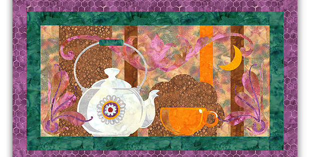 Tea Time Art Quilt Pattern