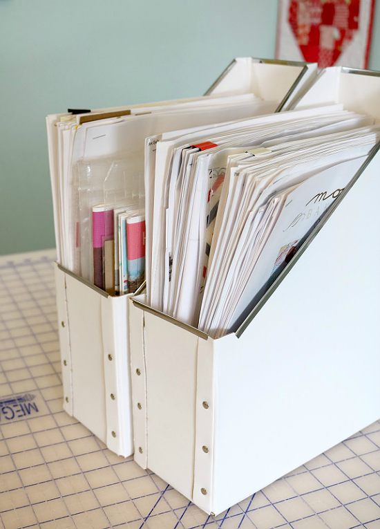 Tips for Storing Patterns, Books and Magazines