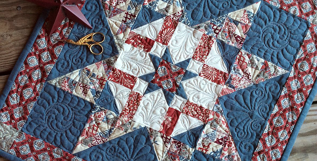 Charm-ing Army Star Medallion Quilt Tutorial