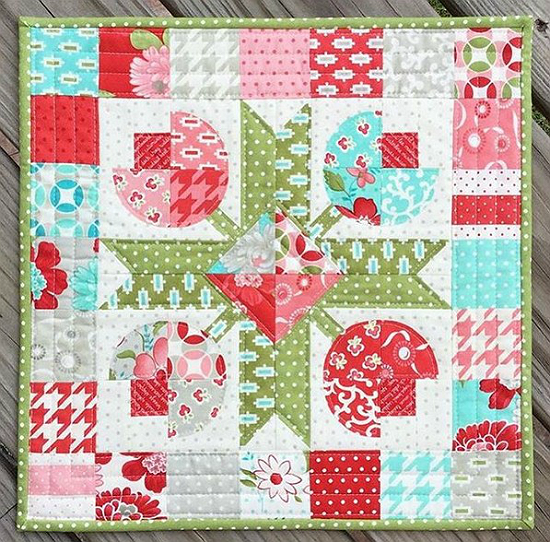 Flower Patch Mini Quilt Pattern