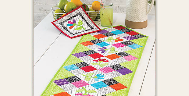 Flower Patch Table Runner Pattern