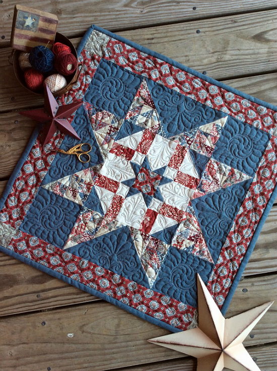 Charm-ing Army Star Medallion Quilt Tutorial