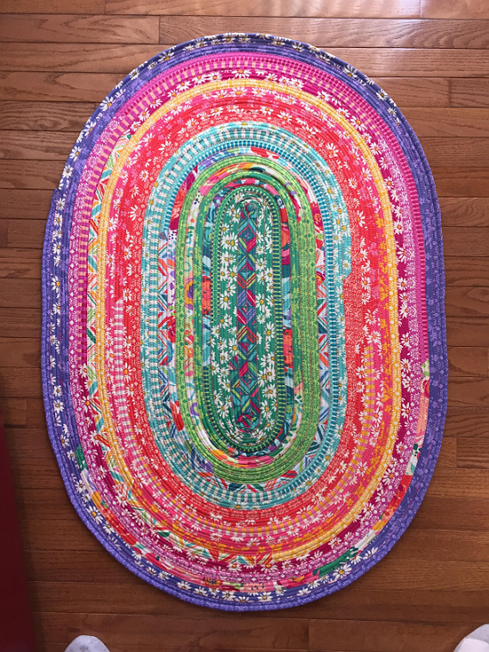 Just Cut and Sew for a Charming Jelly Roll Rug Quilting Digest