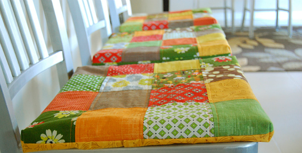 Non-slip Patchwork Seat Cushions Tutorial