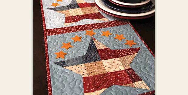 Patriotic Patchwork Table Runner Pattern