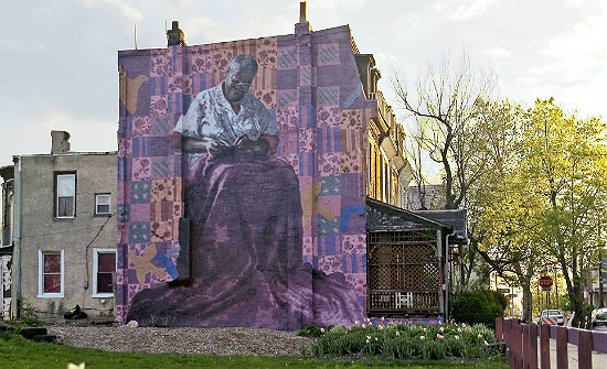 Holding Grandmother’s Quilt - Mural