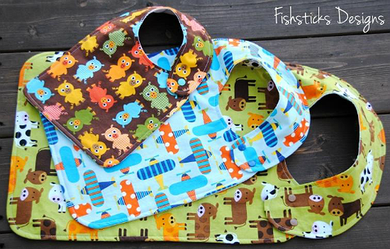 Bibs for Infants Through Adults Are Quick to Make