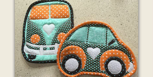 Love Bugs Hot Pads Pattern