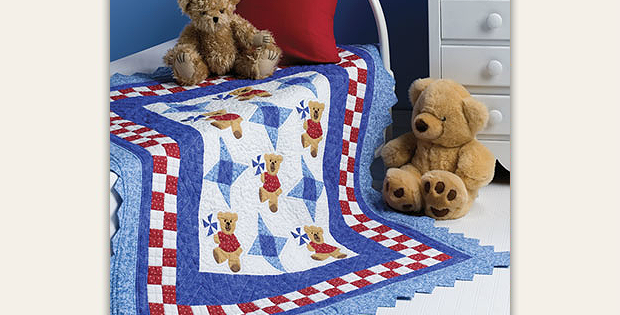 Pinwheel Teddies Quilt Pattern