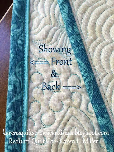 This Flanged Binding Looks Great Front and Back