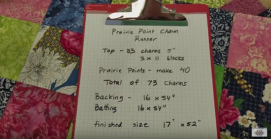Prairie Points Charm Runner Tutorial