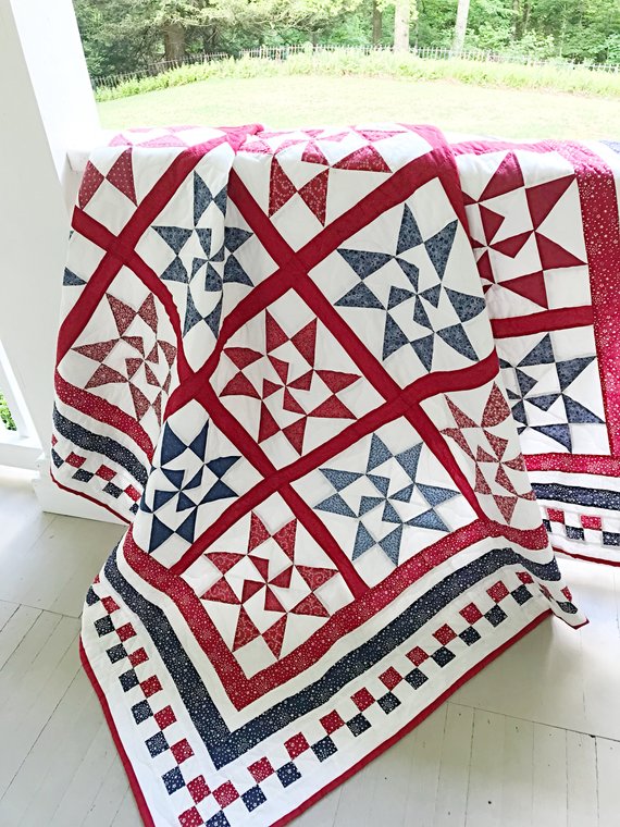 Crisp Contrasts Make a Stunning Patriotic Quilt Quilting Digest