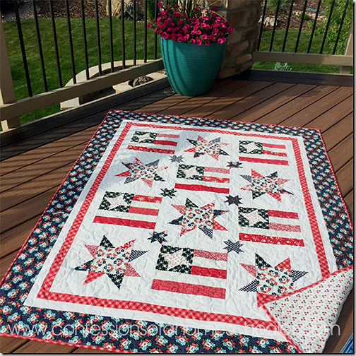 Stars and Stripes Patriotic Quilt Pattern - Confessions of a Homeschooler