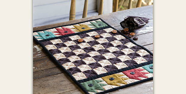 Button Checkerboard Quilt Pattern