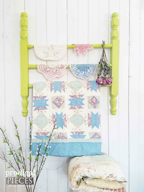 DIY QUILT RACK 