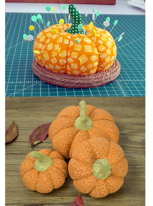 Stuffed Pumpkin Pincushion Pattern