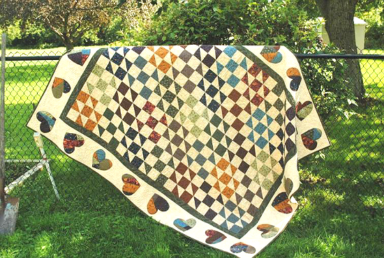 Scrappy Hearts Quilt Pattern
