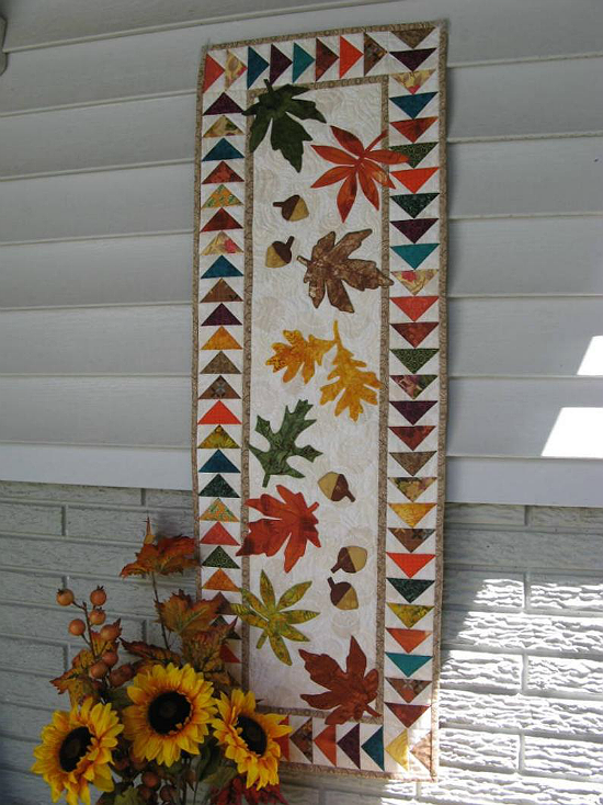 wedge fall table runner patterns