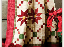 Patched Poinsettias Pattern