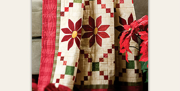 Patched Poinsettias Pattern