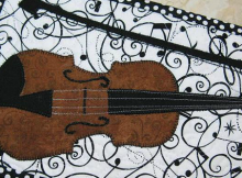Violin Mug Rug Pattern