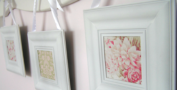 Frame Pretty Fabric for Quick and Lovely Decor