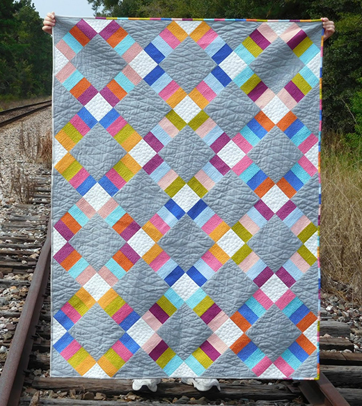 Jelly Roll Railway Quilt