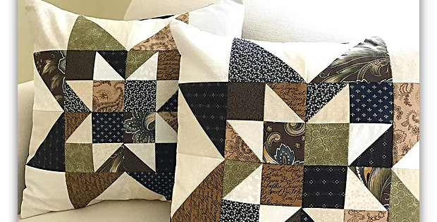 Cottage Star Pillows Pattern
