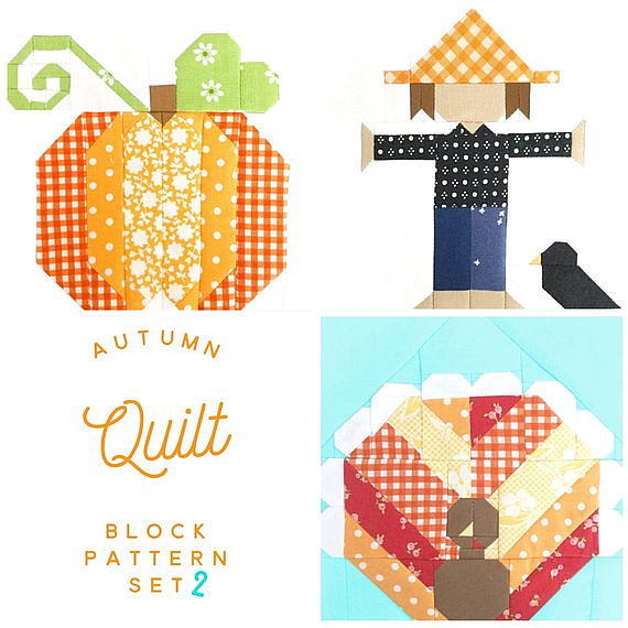 Three Fall Quilt Blocks