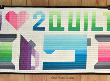 I Love 2 Quilt Pattern