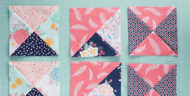 How to Sew Perfect Quarter-Square Triangles