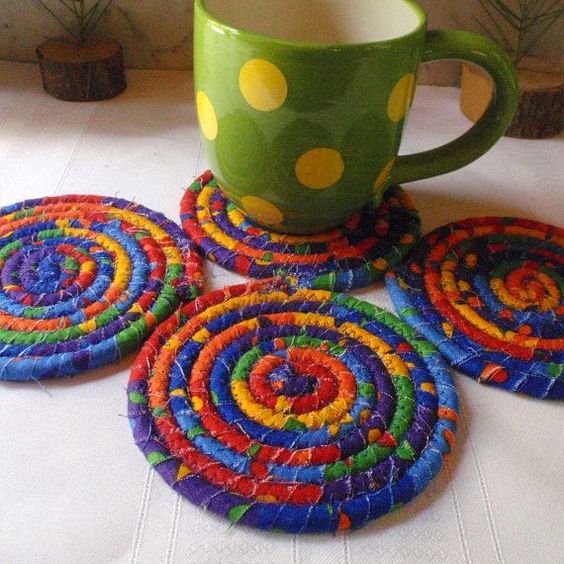 Use Up Scraps in Coiled Coasters, Trivets and More