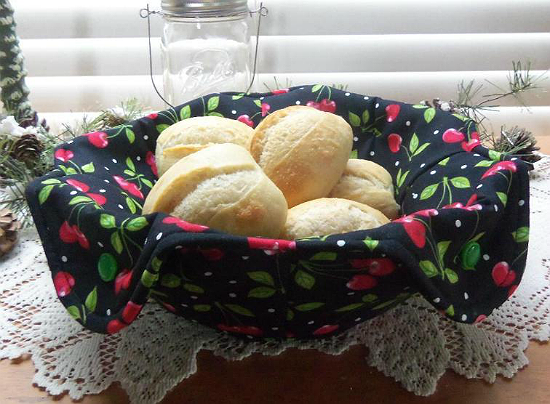 towel in bread basket - Whimsy & Tea