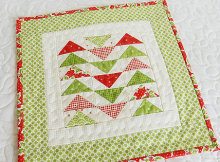 Christmas Mini Quilt Tutorial