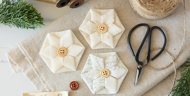 Folded Hexagon Ornament Tutorial