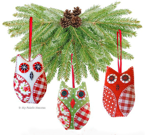 Owl Christmas Tree Decorations Pattern